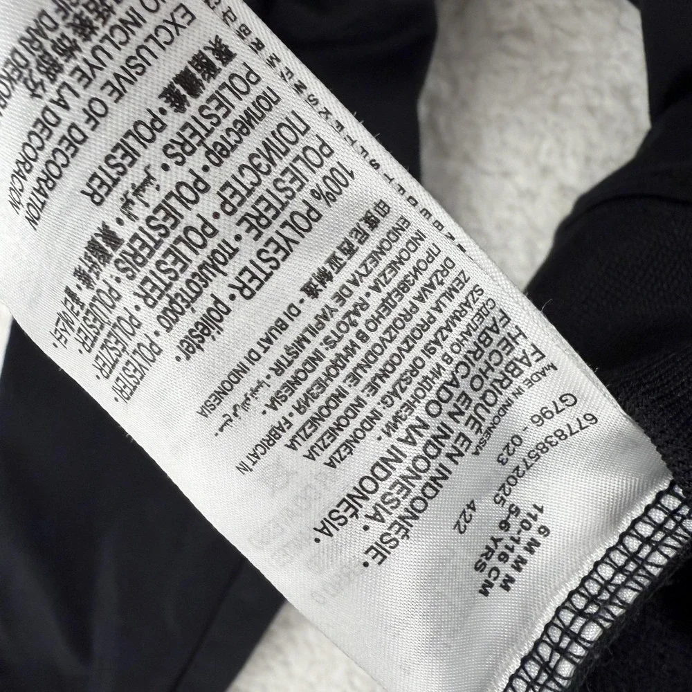 Nike Track Jacket Youth 5-6 Black Red‎ Full Zip Athletic Swoosh Logo